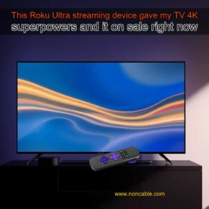 Artistic representation for This Roku Ultra streaming device gave my TV 4K superpowers and it on sale right now