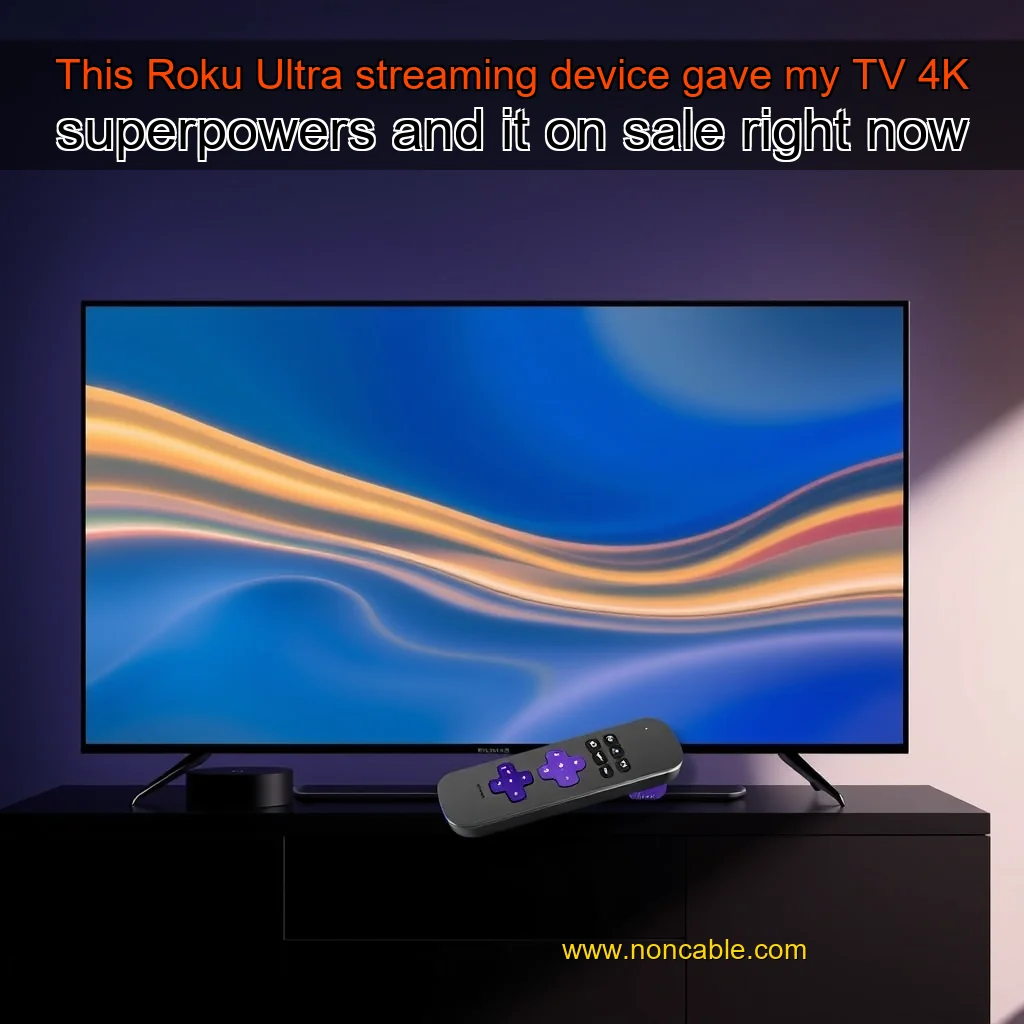 Artistic representation for This Roku Ultra streaming device gave my TV 4K superpowers and it on sale right now