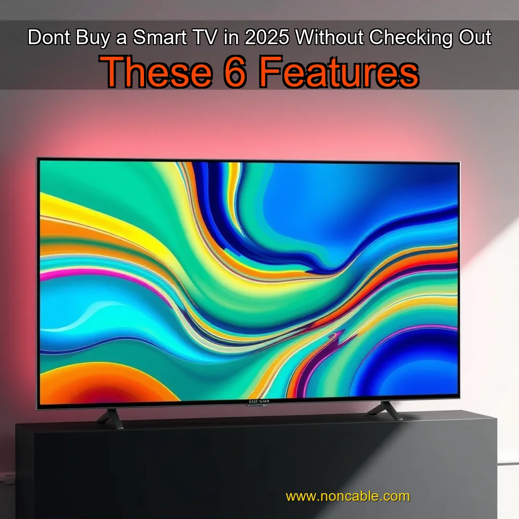 Artistic representation for Dont Buy a Smart TV in 2025 Without Checking Out These 6 Features
