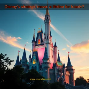 Artistic representation for Disney's strategic move: a lifeline for fubotv?