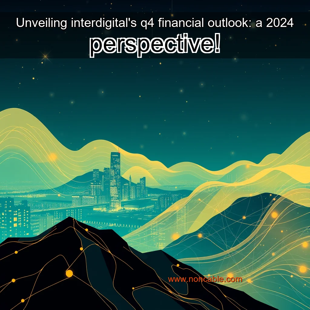 Artistic representation for Unveiling interdigital's q4 financial outlook: a 2024 perspective!