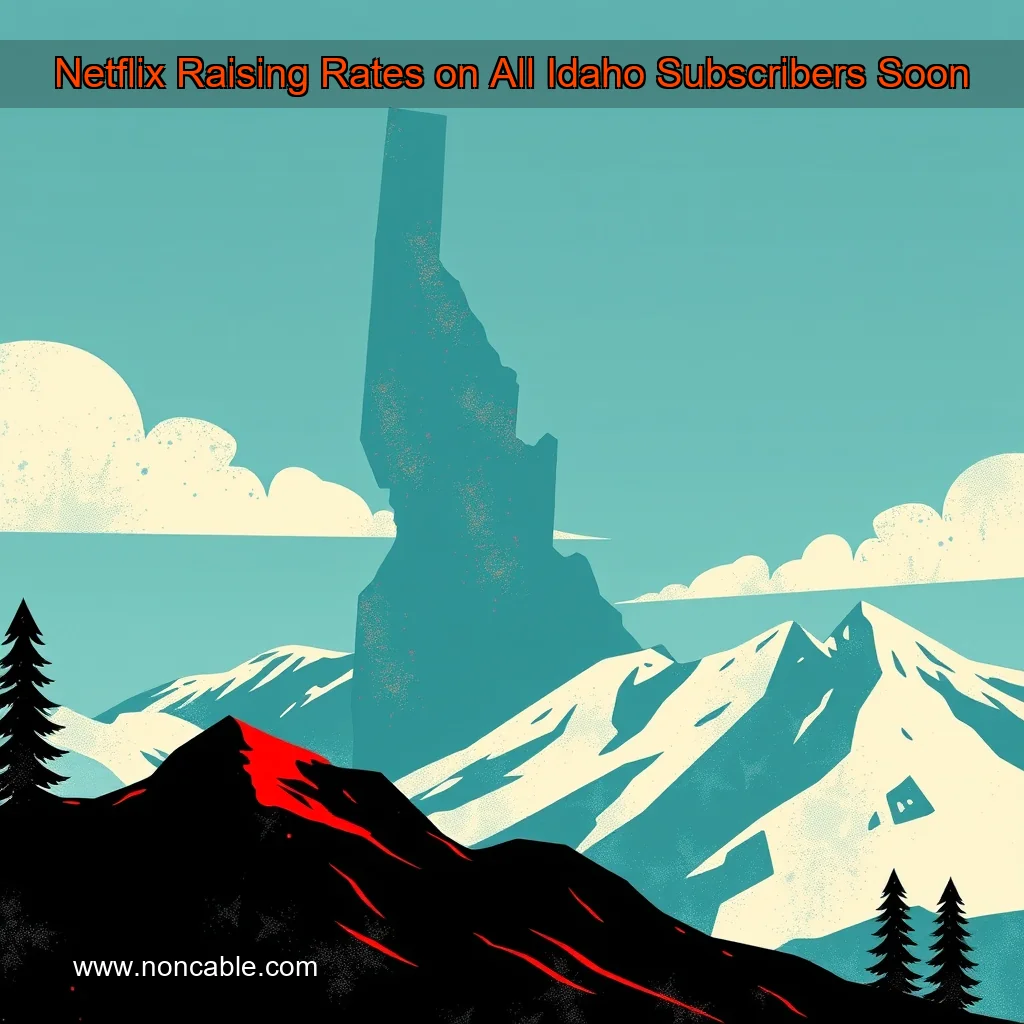 Artistic representation for Netflix Raising Rates on All Idaho Subscribers Soon