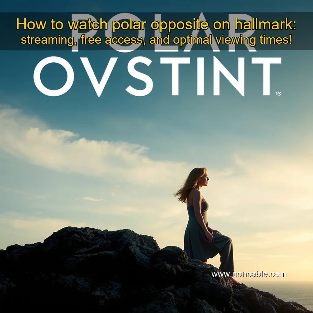 Artistic representation for How to watch polar opposite on hallmark: streaming, free access, and optimal viewing times!