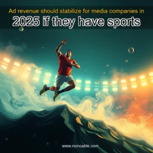 Artistic representation for Ad revenue should stabilize for media companies in 2025 if they have sports