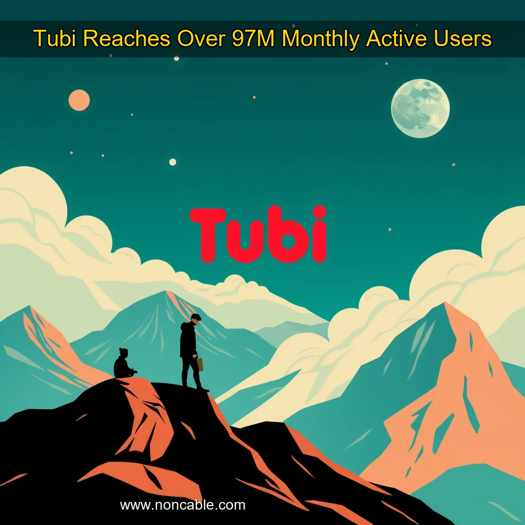 Artistic representation for Tubi Reaches Over 97M Monthly Active Users