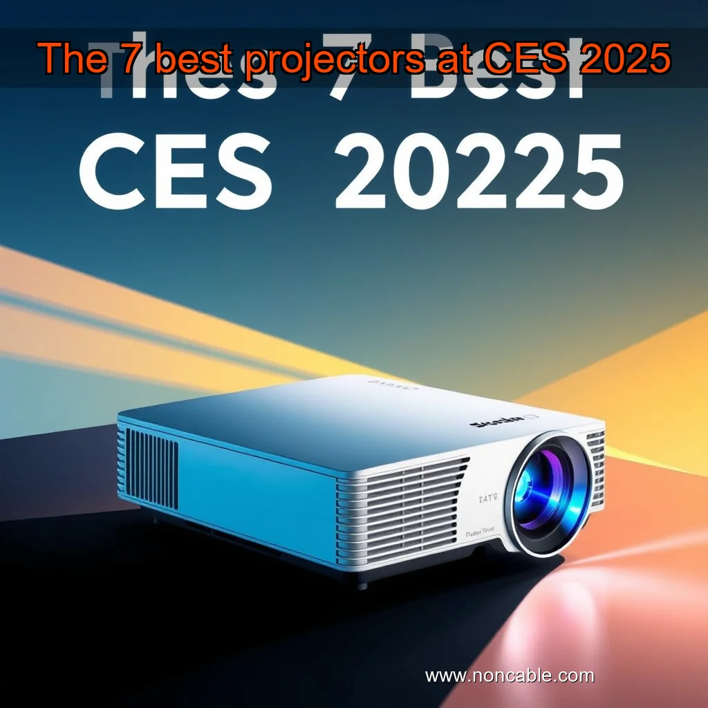 Artistic representation for The 7 best projectors at CES 2025