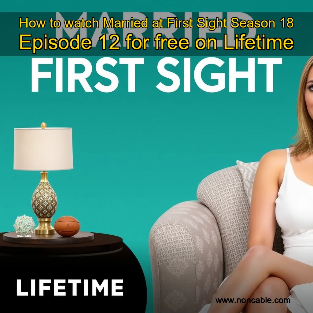 Artistic representation for How to watch Married at First Sight Season 18 Episode 12 for free on Lifetime