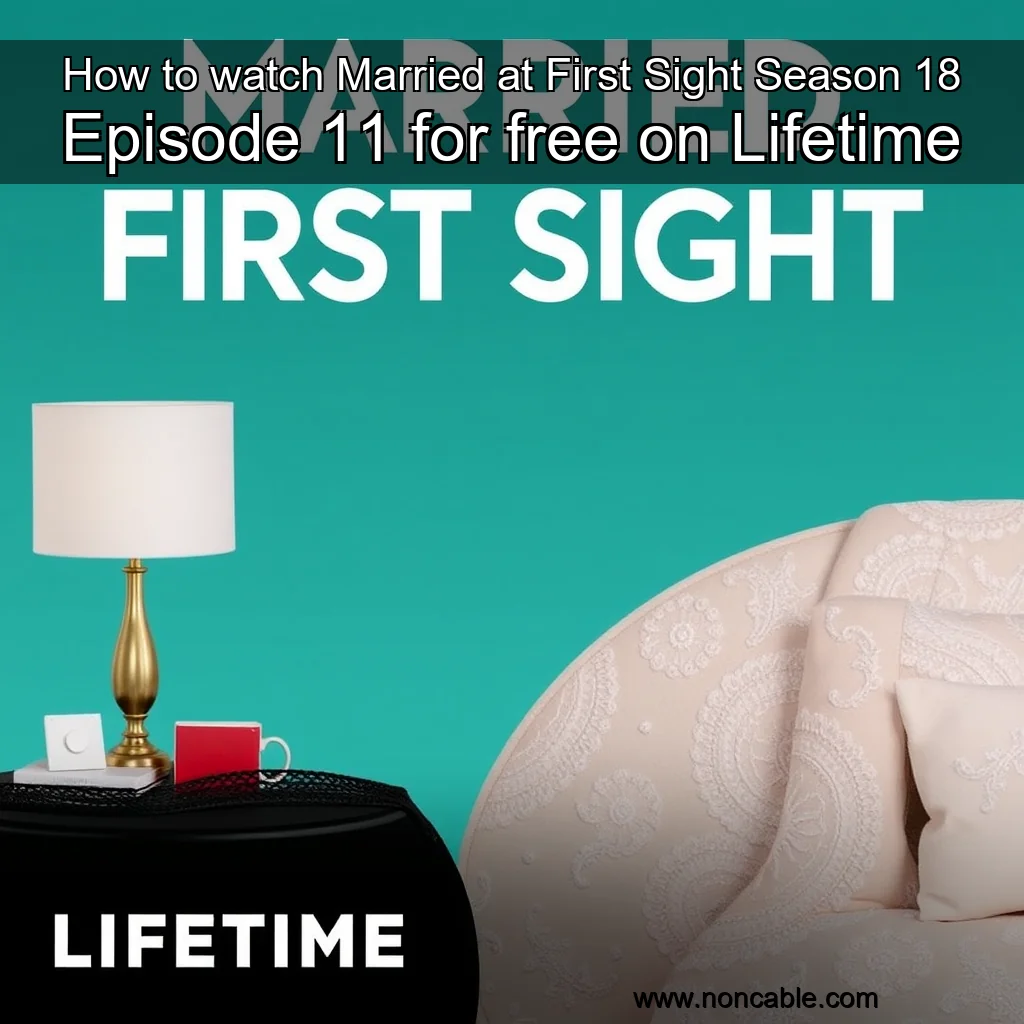 Artistic representation for How to watch Married at First Sight Season 18 Episode 11 for free on Lifetime