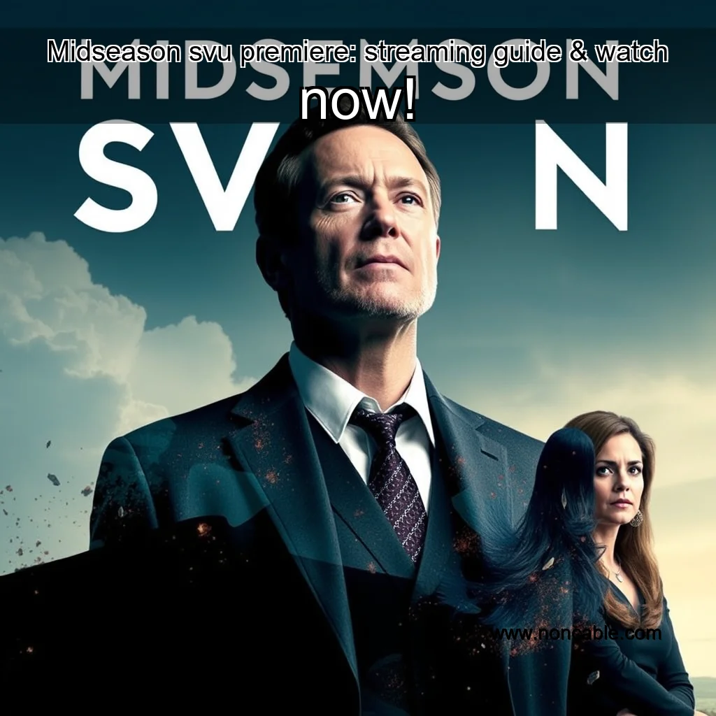Artistic representation for Midseason svu premiere: streaming guide & watch now!