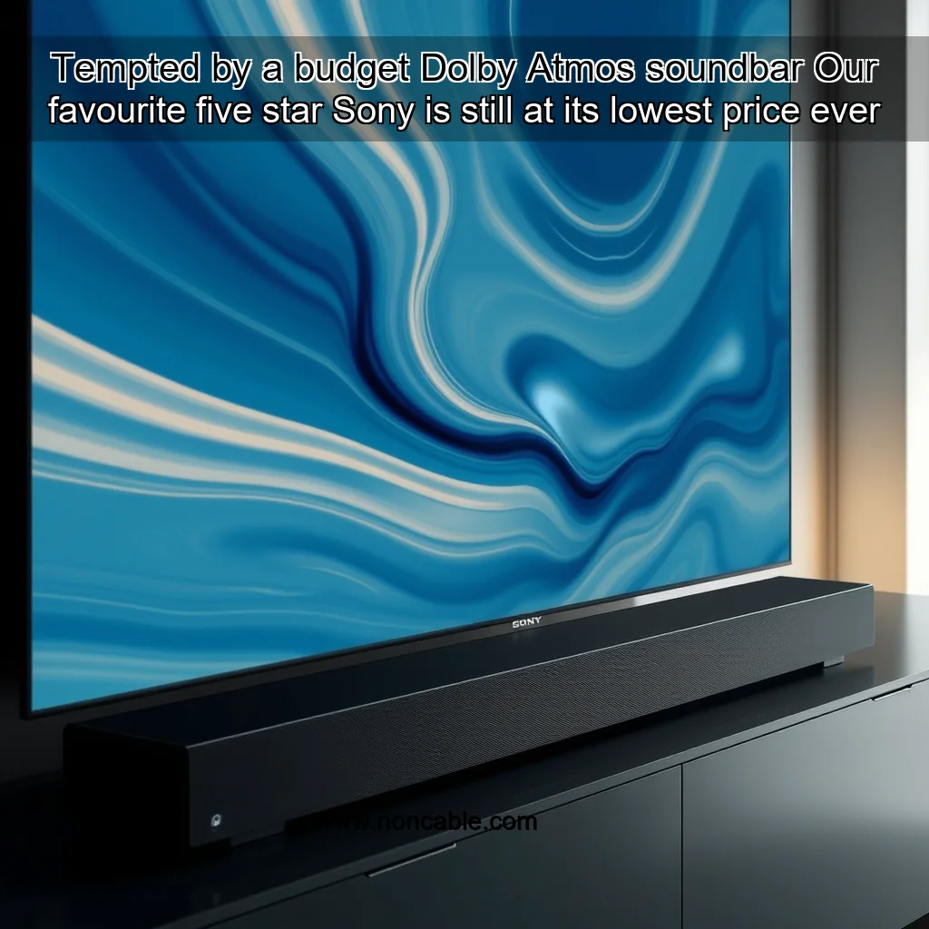 Artistic representation for Tempted by a budget Dolby Atmos soundbar Our favourite five star Sony is still at its lowest price ever