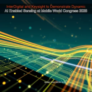 Artistic representation for InterDigital and Keysight to Demonstrate Dynamic AI Enabled Sensing at Mobile World Congress 2025