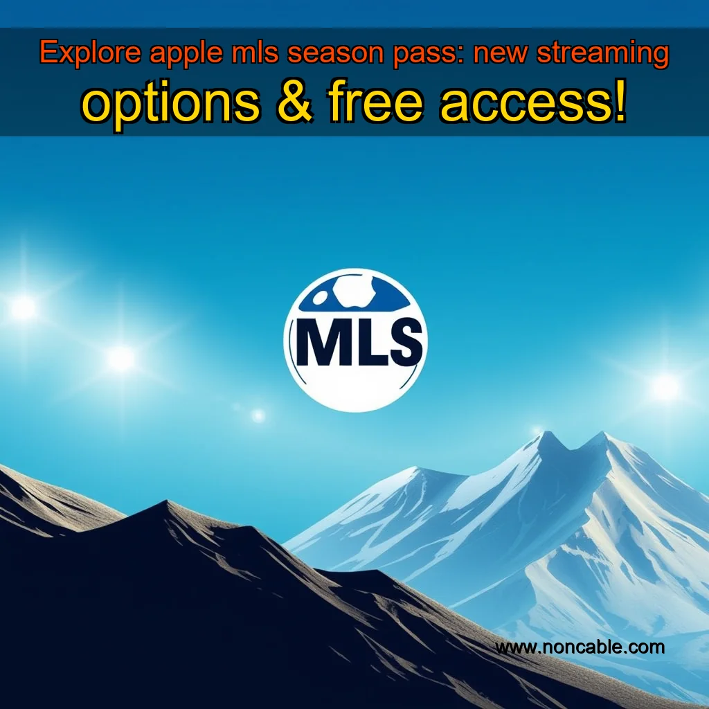 Artistic representation for Explore apple mls season pass: new streaming options & free access!