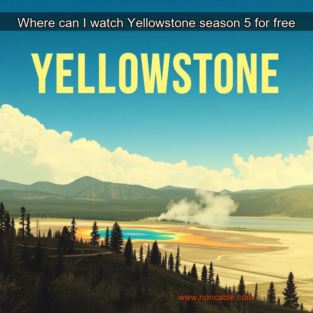 Artistic representation for Where can I watch Yellowstone season 5 for free