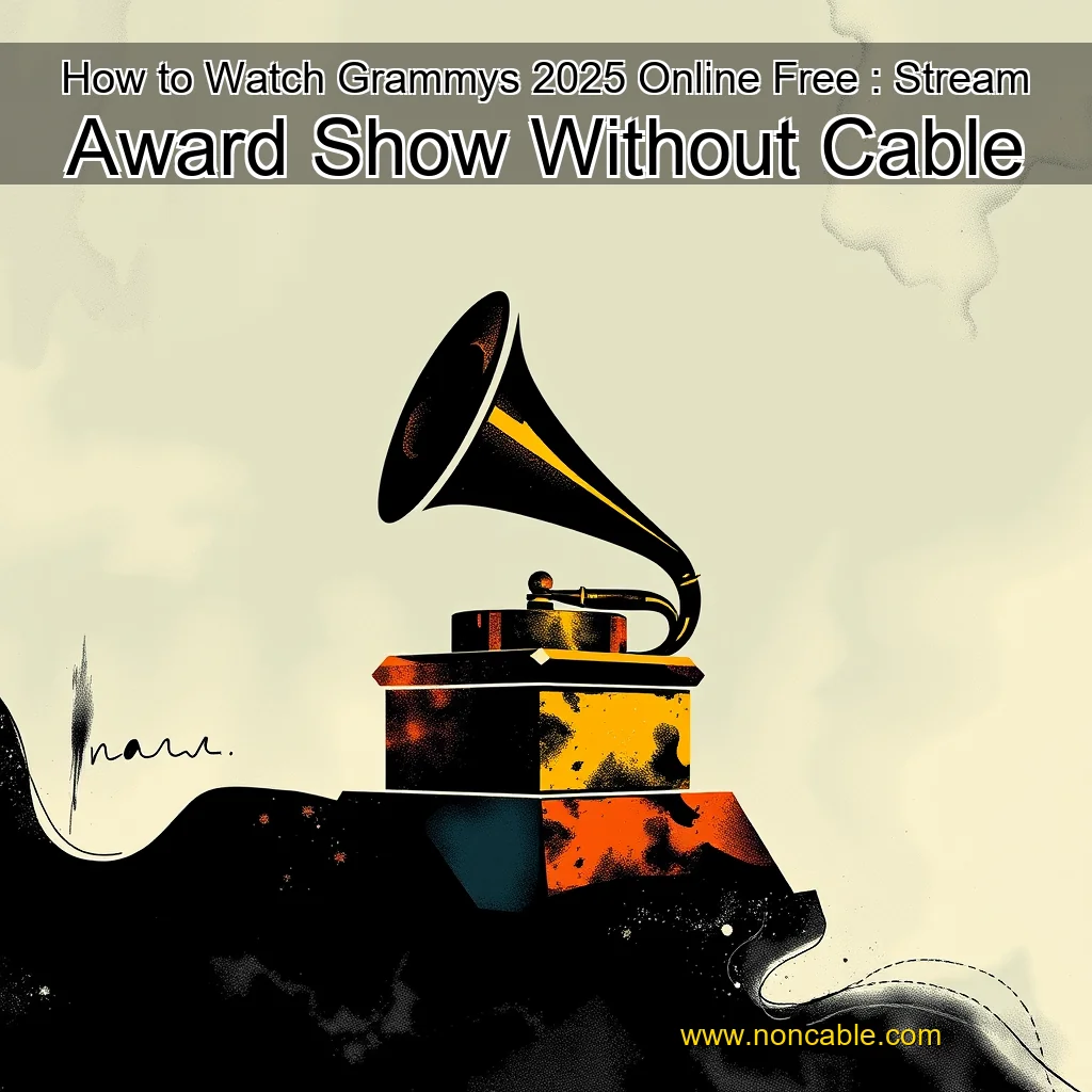 Artistic representation for How to Watch Grammys 2025 Online Free : Stream Award Show Without Cable