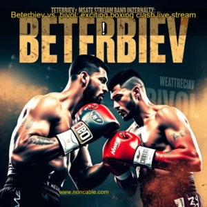 Artistic representation for Beterbiev vs. bivol: exciting boxing clash live stream !