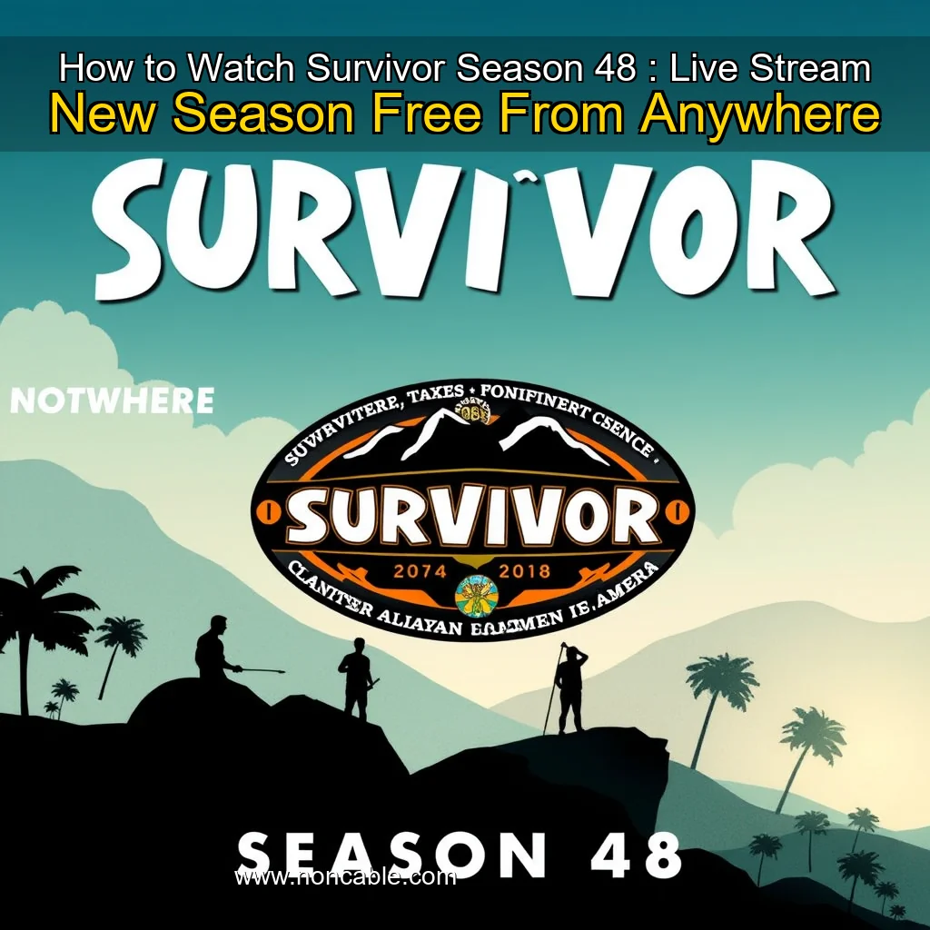 Artistic representation for How to Watch Survivor Season 48 : Live Stream New Season Free From Anywhere