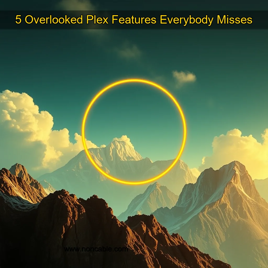 Artistic representation for 5 Overlooked Plex Features Everybody Misses