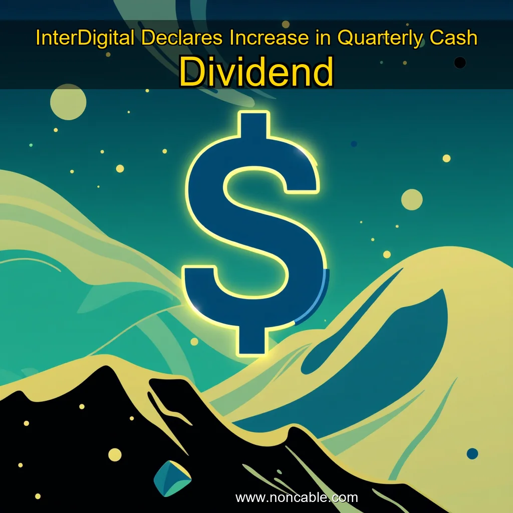 Artistic representation for InterDigital Declares Increase in Quarterly Cash Dividend