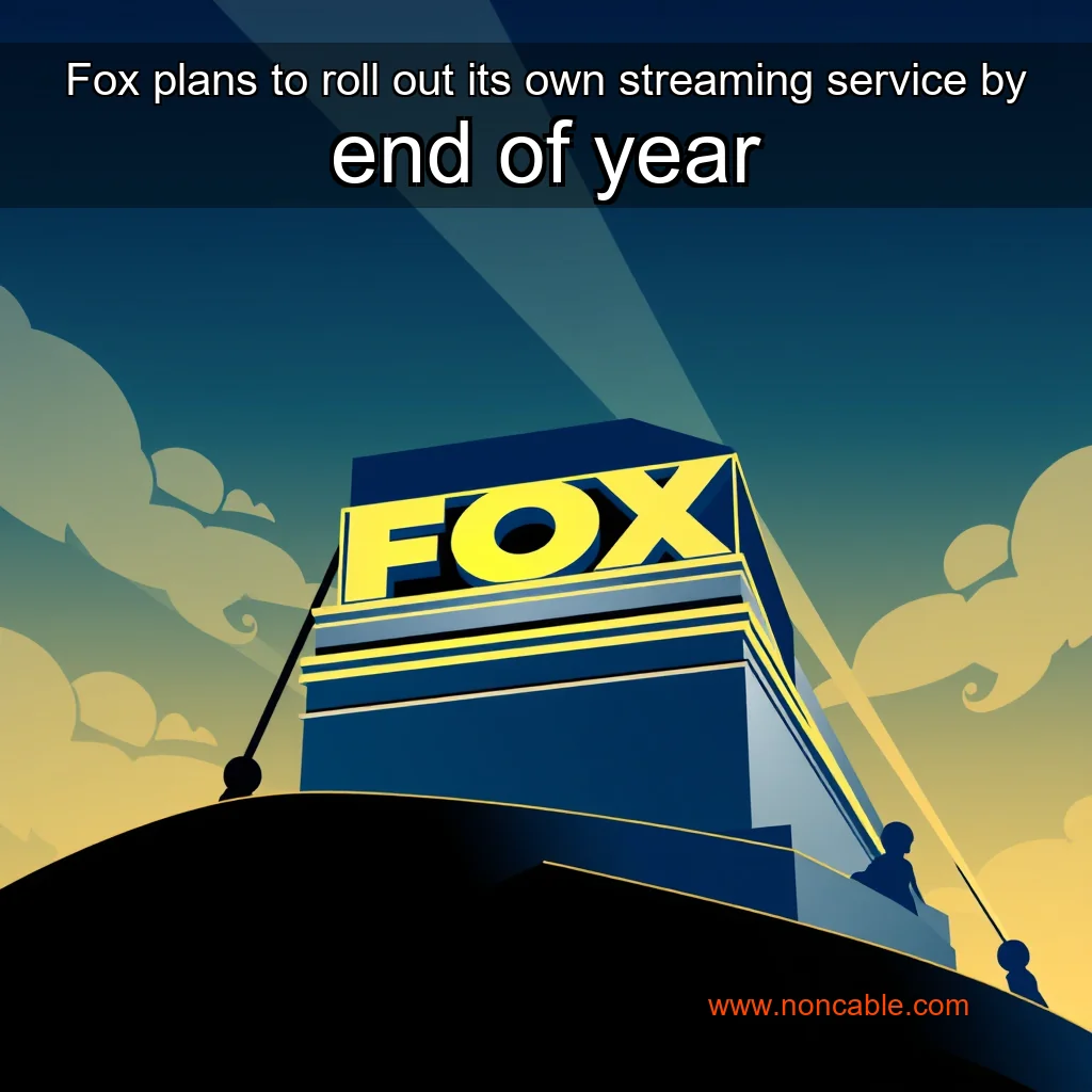 Artistic representation for Fox plans to roll out its own streaming service by end of year