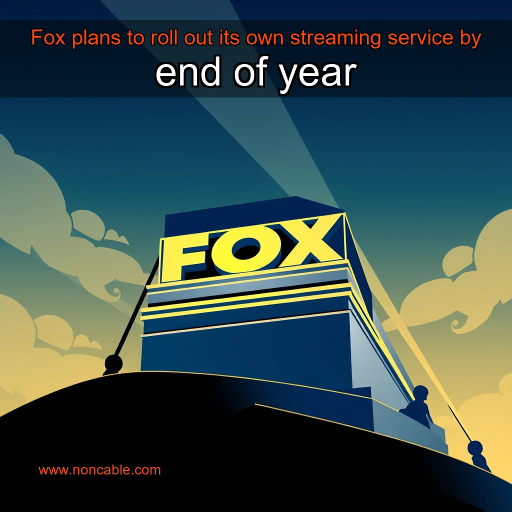 Artistic representation for Fox plans to roll out its own streaming service by end of year