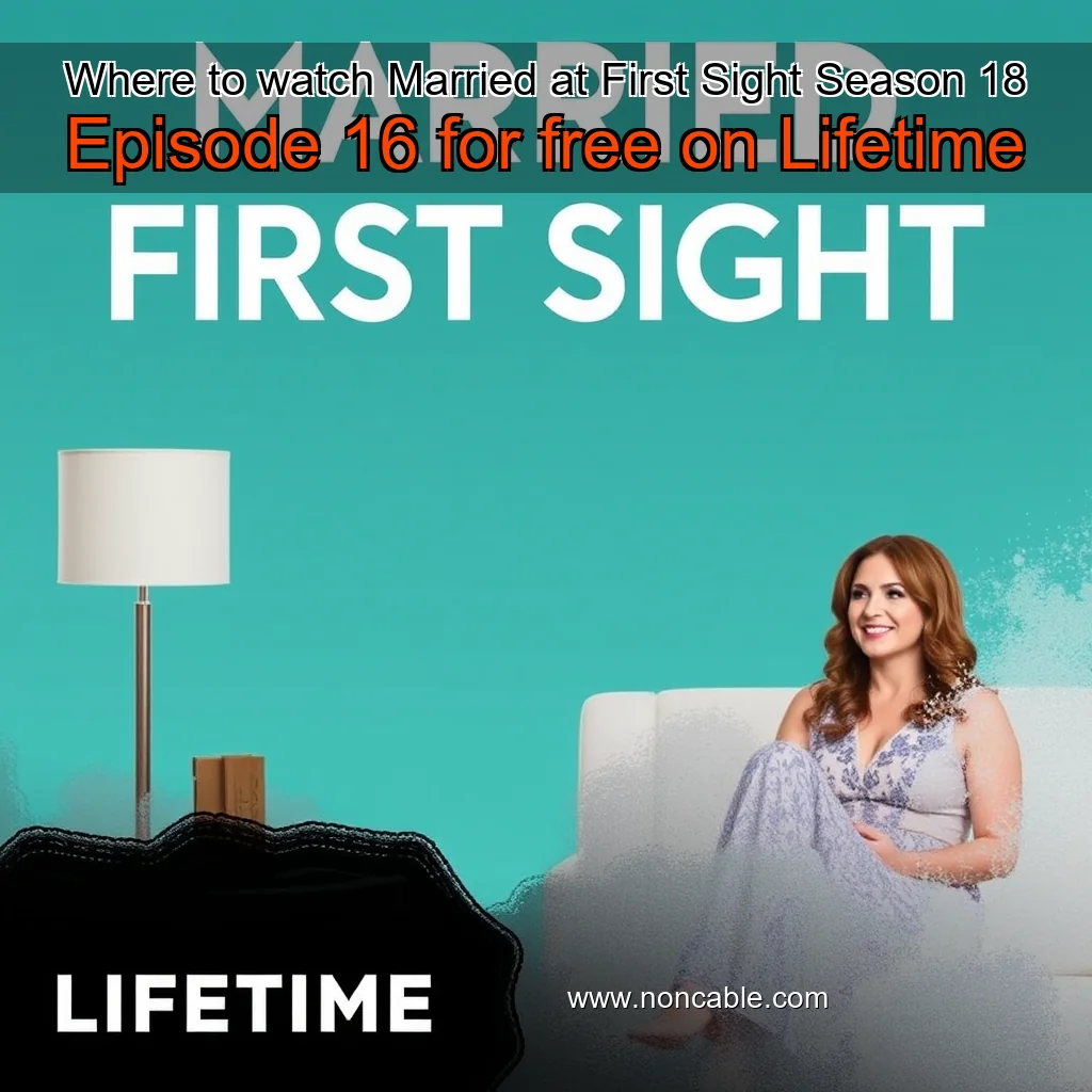 Artistic representation for Where to watch Married at First Sight Season 18 Episode 16 for free on Lifetime