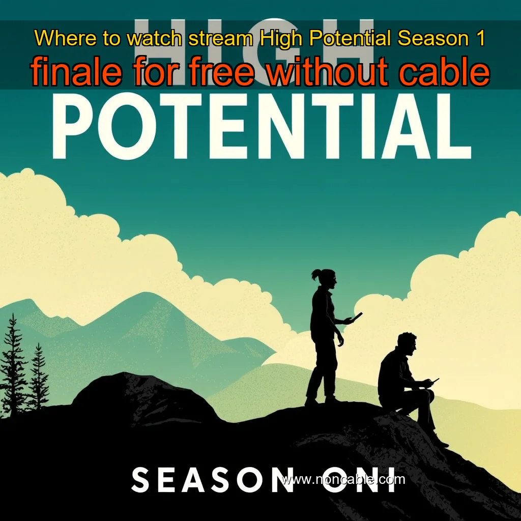 Artistic representation for Where to watch stream High Potential Season 1 finale for free without cable