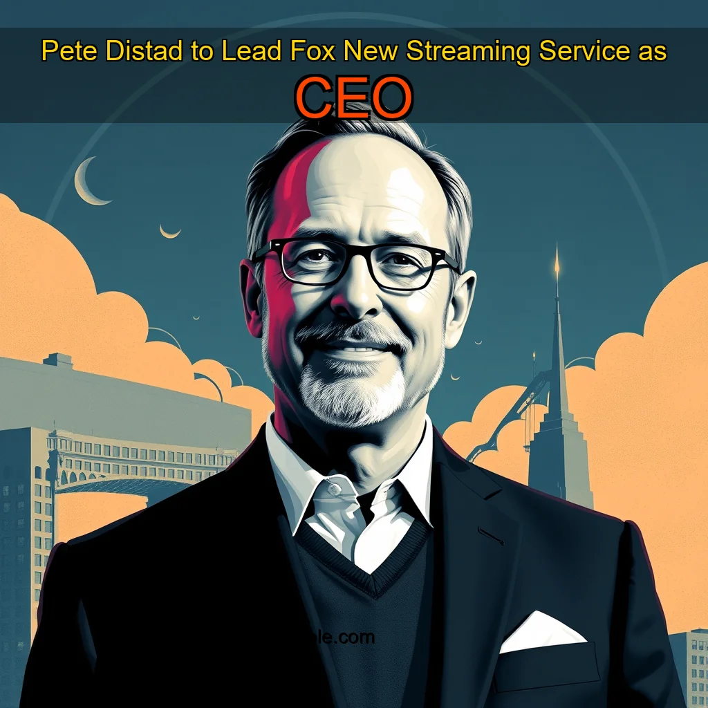 Artistic representation for Pete Distad to Lead Fox New Streaming Service as CEO