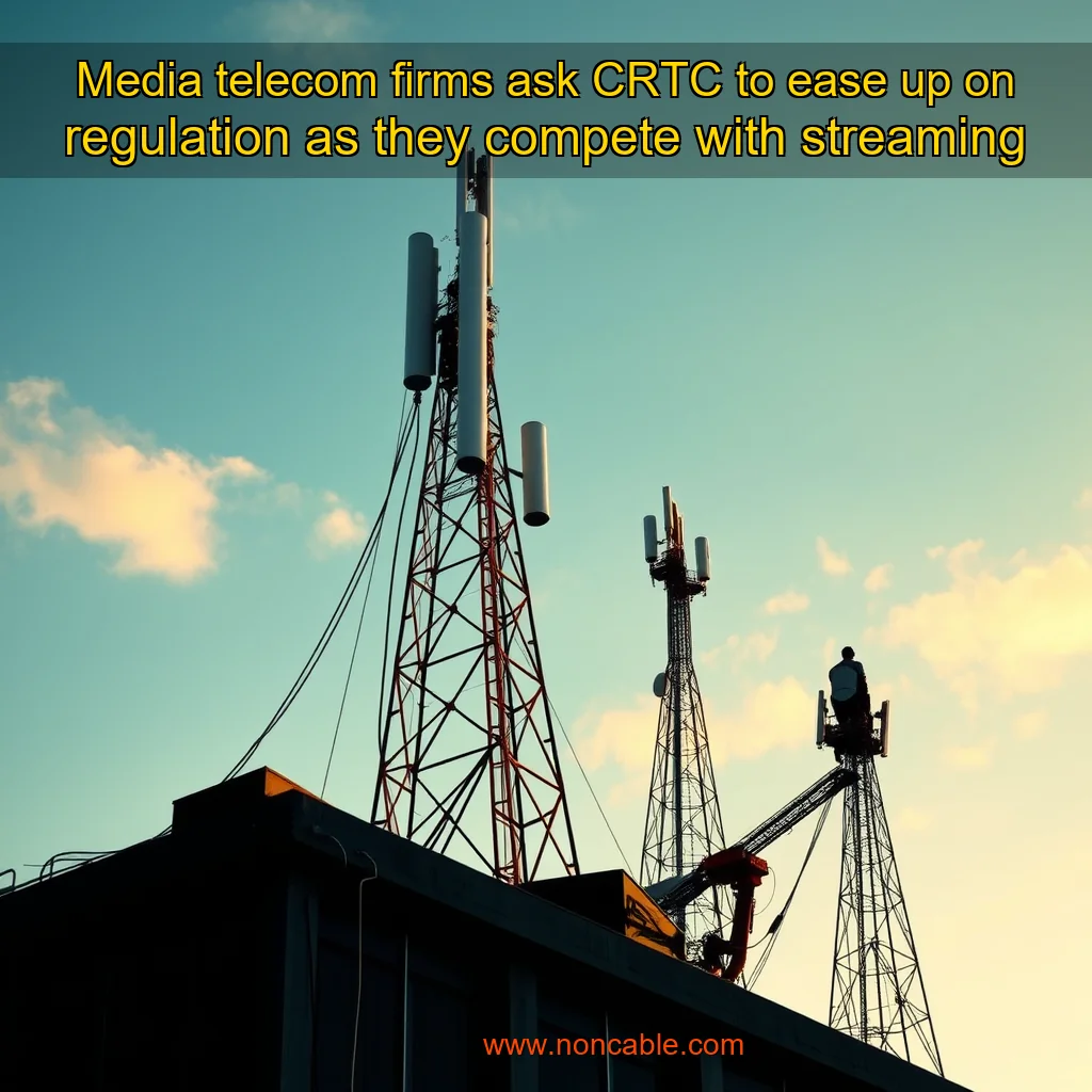 Artistic representation for Media telecom firms ask CRTC to ease up on regulation as they compete with streaming