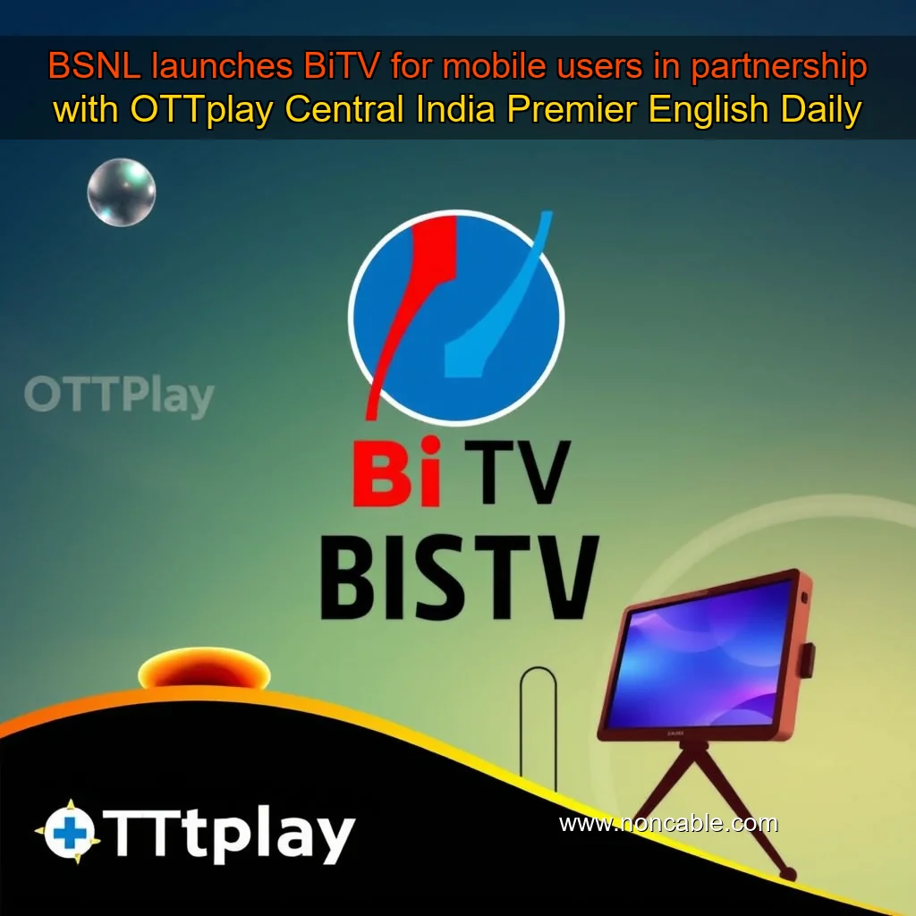Artistic representation for BSNL launches BiTV for mobile users in partnership with OTTplay Central India Premier English Daily