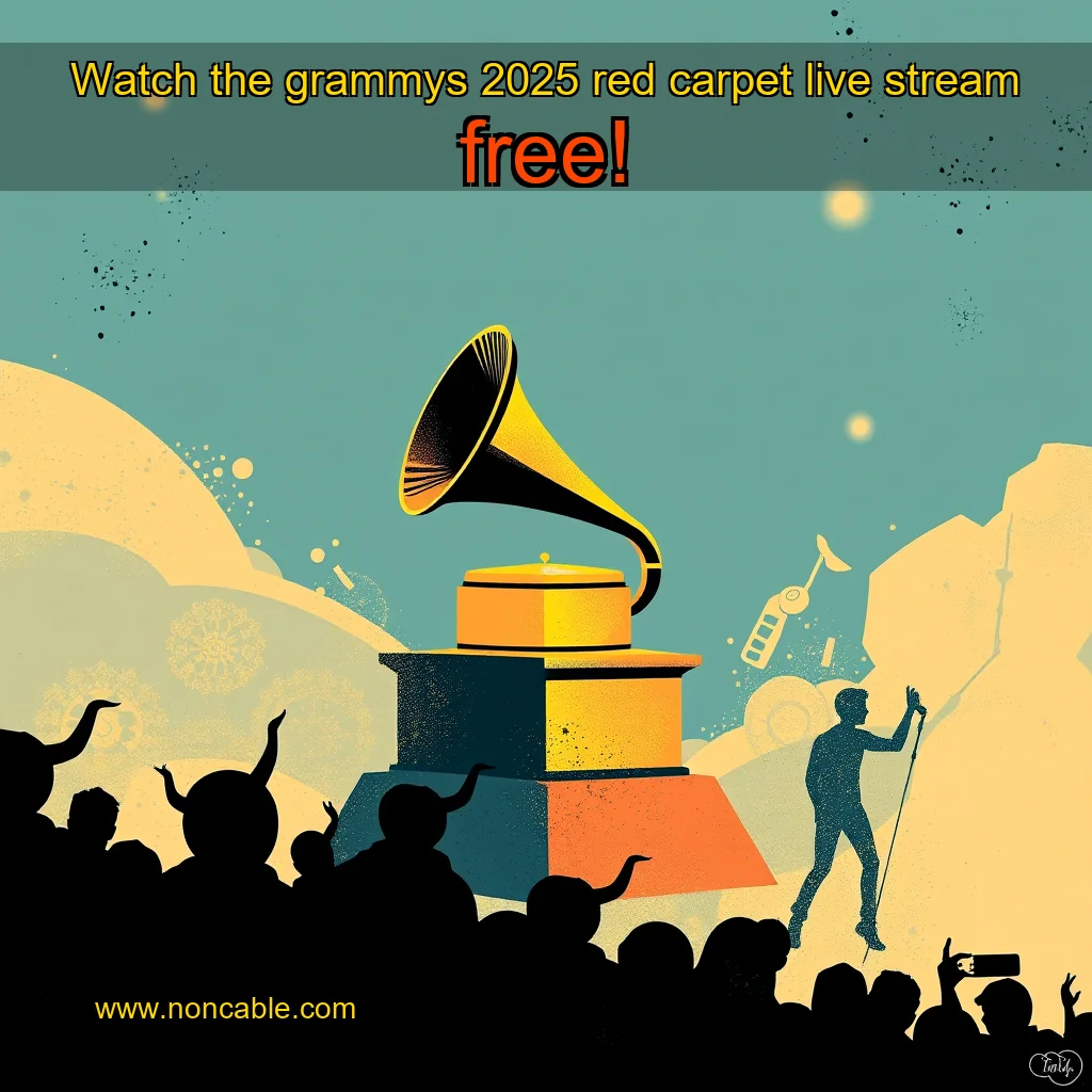 Artistic representation for Watch the grammys 2025 red carpet live stream free!