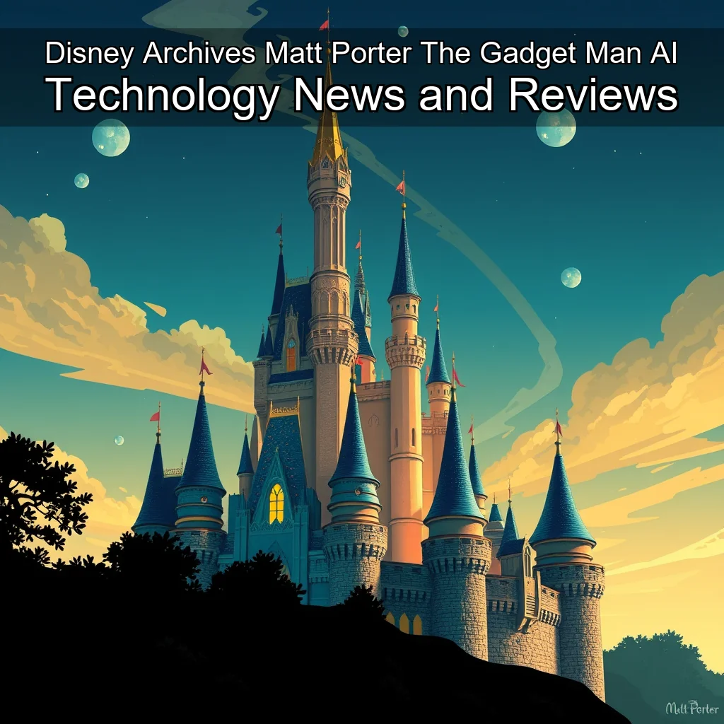 Artistic representation for Disney Archives Matt Porter The Gadget Man AI Technology News and Reviews