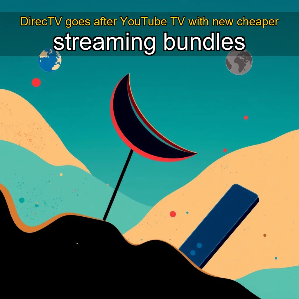 Artistic representation for DirecTV goes after YouTube TV with new cheaper streaming bundles