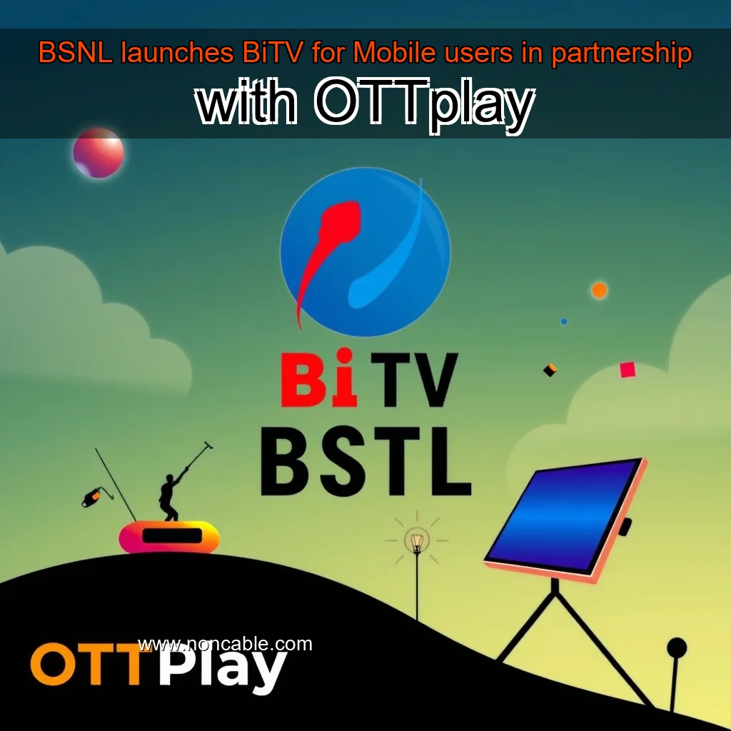 Artistic representation for BSNL launches BiTV for Mobile users in partnership with OTTplay