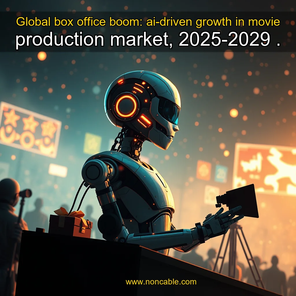 Artistic representation for Global box office boom: ai-driven growth in movie production market, 2025-2029 .