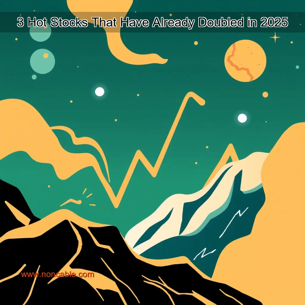 Artistic representation for 3 Hot Stocks That Have Already Doubled in 2025