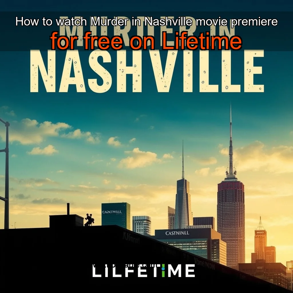 Artistic representation for How to watch Murder in Nashville movie premiere for free on Lifetime