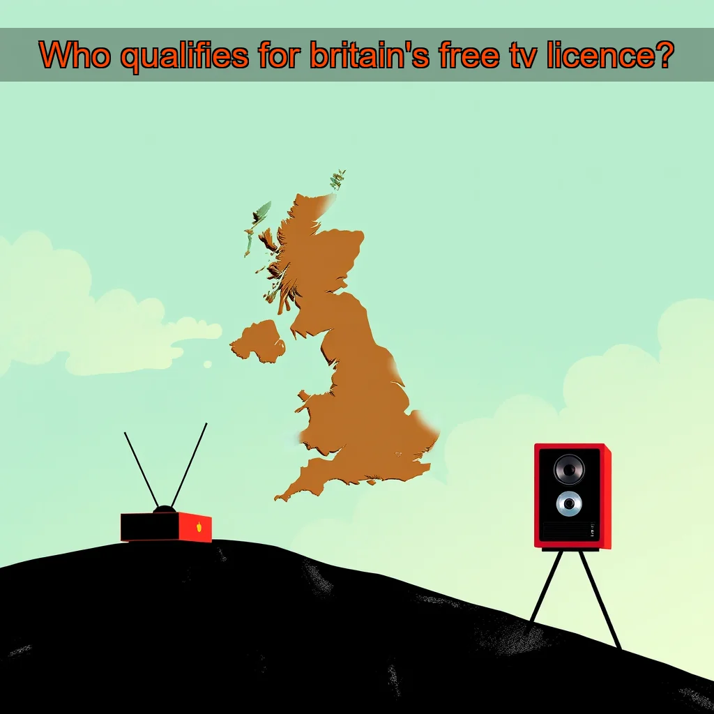 Artistic representation for Who qualifies for britain's free tv licence?