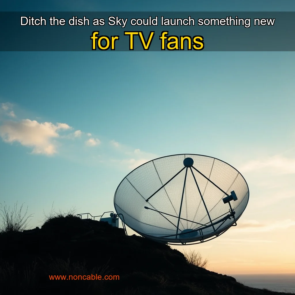 Artistic representation for Ditch the dish as Sky could launch something new for TV fans