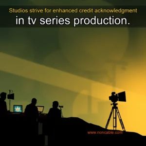 Artistic representation for Studios strive for enhanced credit acknowledgment in tv series production.