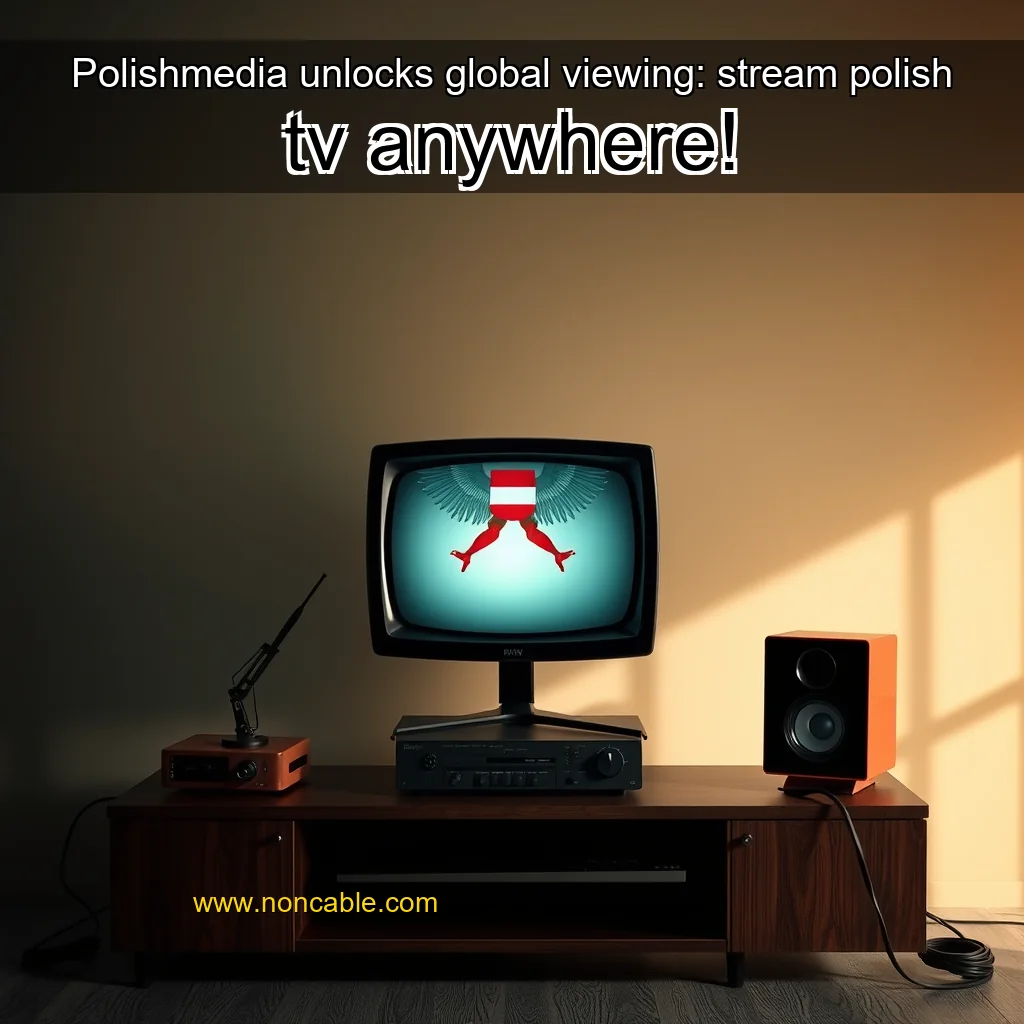 Artistic representation for Polishmedia unlocks global viewing: stream polish tv anywhere!