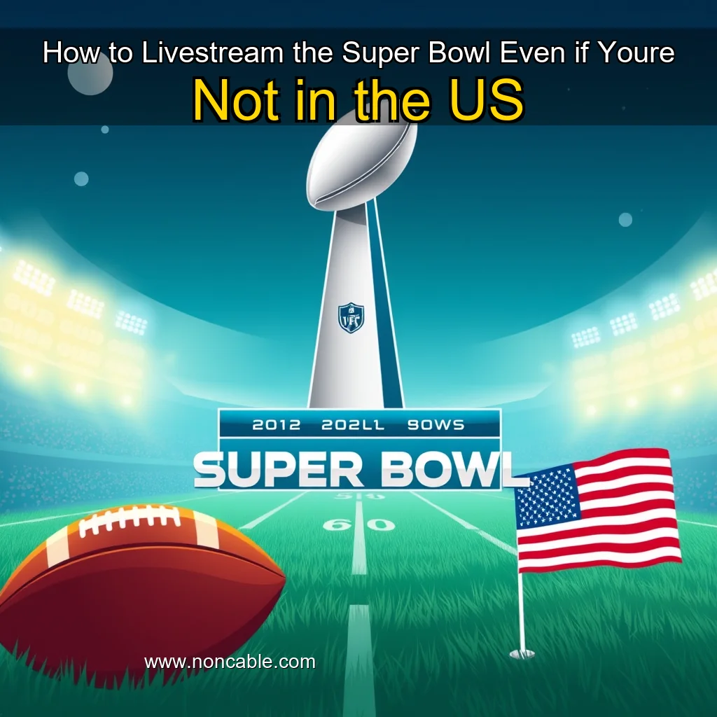 Artistic representation for How to Livestream the Super Bowl Even if Youre Not in the US
