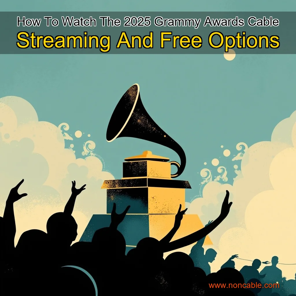 Artistic representation for How To Watch The 2025 Grammy Awards Cable Streaming And Free Options