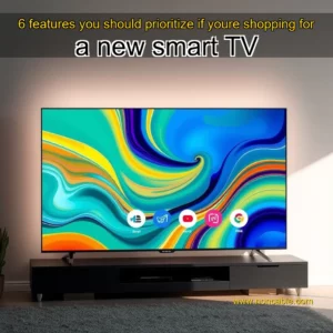 Artistic representation for 6 features you should prioritize if youre shopping for a new smart TV