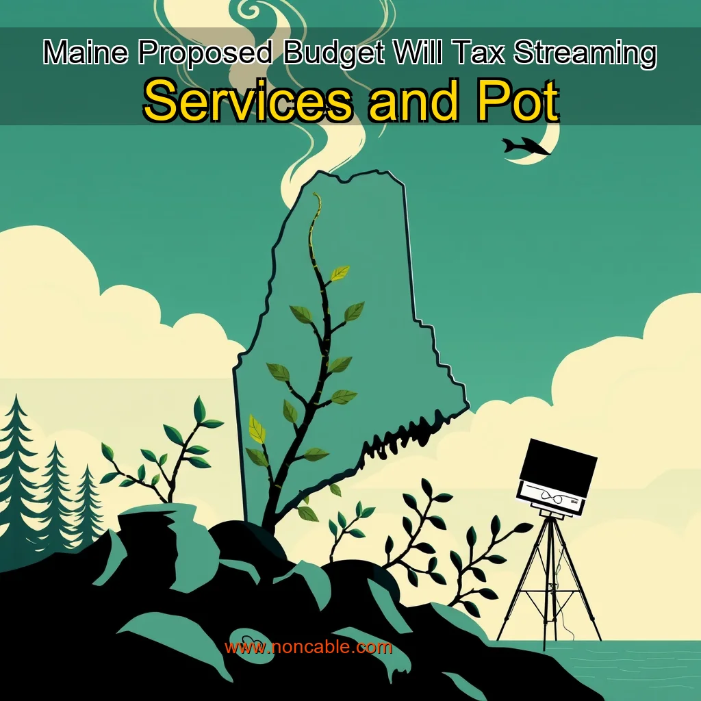 Artistic representation for Maine Proposed Budget Will Tax Streaming Services and Pot