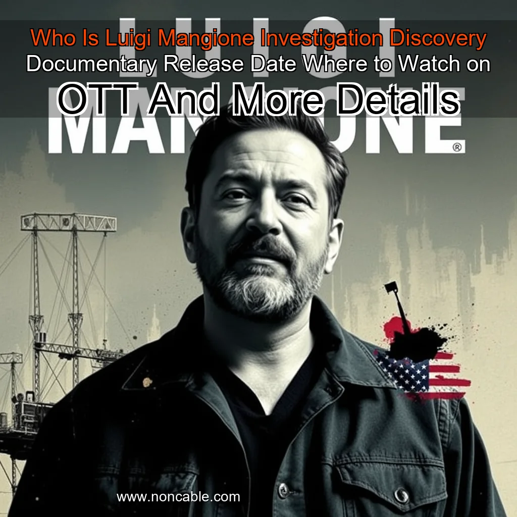 Artistic representation for Who Is Luigi Mangione Investigation Discovery Documentary Release Date Where to Watch on OTT And More Details