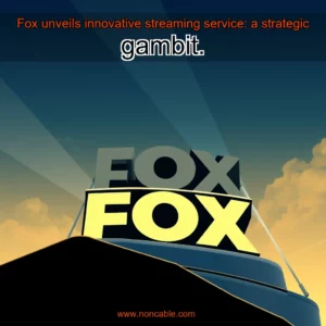 Artistic representation for Fox unveils innovative streaming service: a strategic gambit.