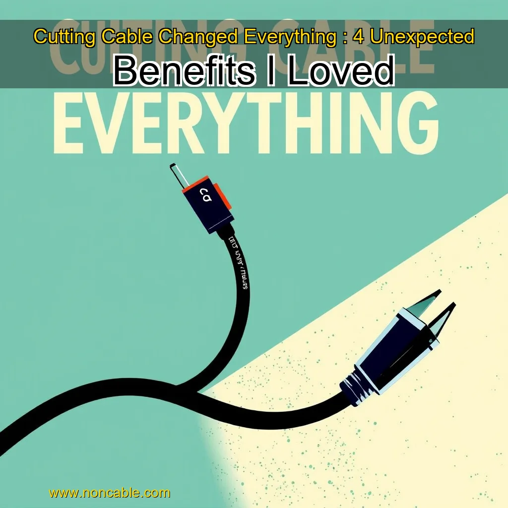 Artistic representation for Cutting Cable Changed Everything : 4 Unexpected Benefits l Loved