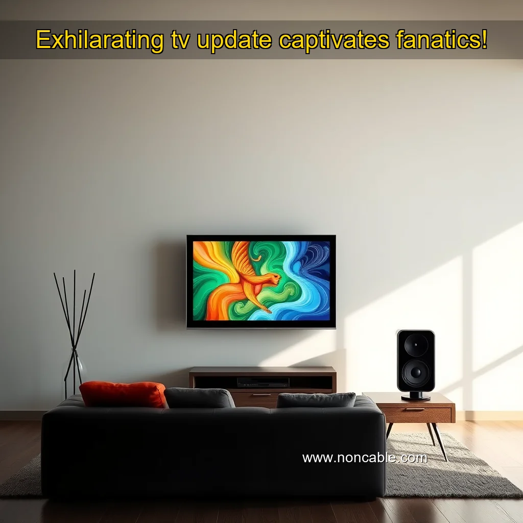 Artistic representation for Exhilarating tv update captivates fanatics!