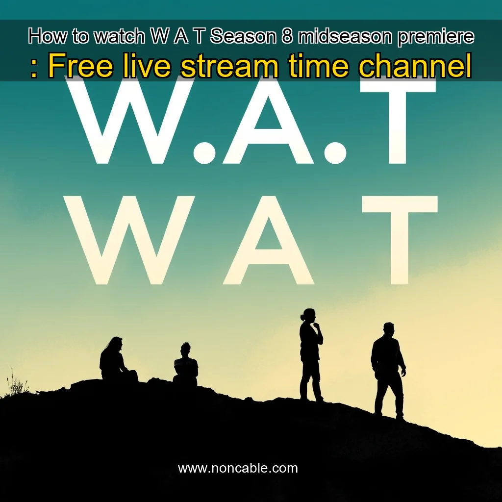 Artistic representation for How to watch W A T Season 8 midseason premiere : Free live stream time channel