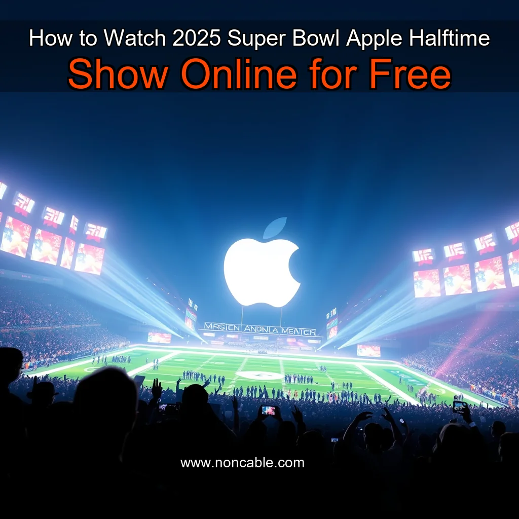 Artistic representation for How to Watch 2025 Super Bowl Apple Halftime Show Online for Free